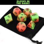 Glow in the Dark – Orange Green Dice Set
