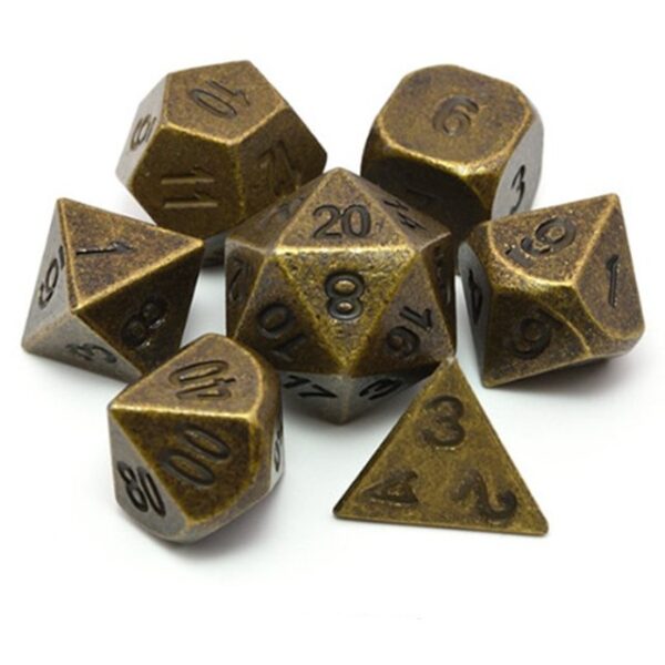Metal Dice - Iron Forge Gold