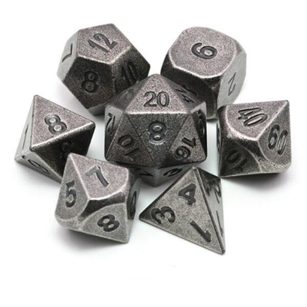 Metal Dice - Iron Forge Silver